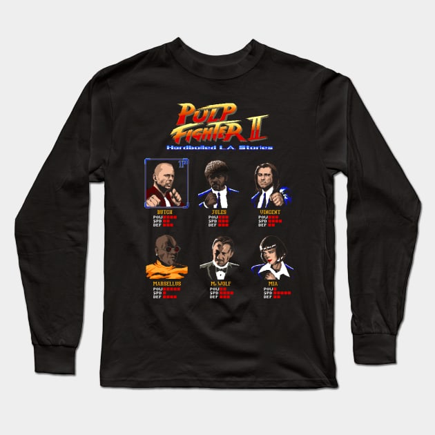 Pulp Fighter II Long Sleeve T-Shirt by FilippoMorini